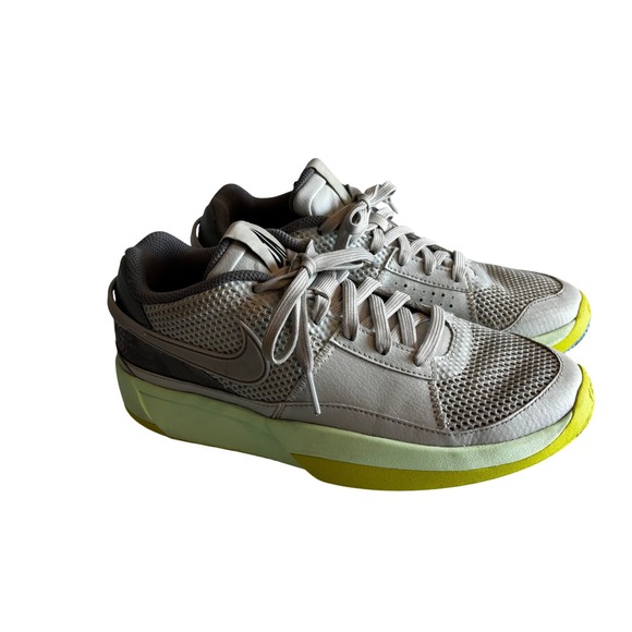 Nike Other - Nike Ja 1 Day One Basketball Shoes Citron Tint Grey DR8785-001 Men 6.5Y Womens 8